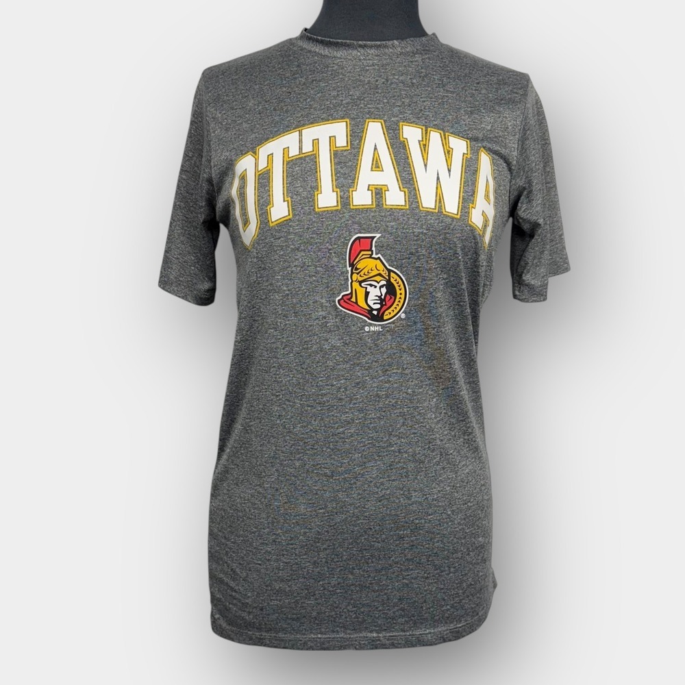 NHL Men’s Ottawa‎ Senators Tee S 34/36 Heather Gray Short Sleeve Crewneck